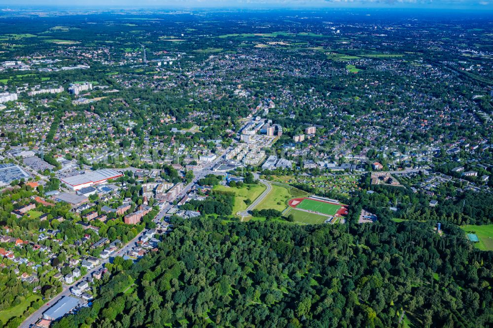 Hamburg from above - Innovation park development area commercial areas Vorhornweg in Hamburg, Germany