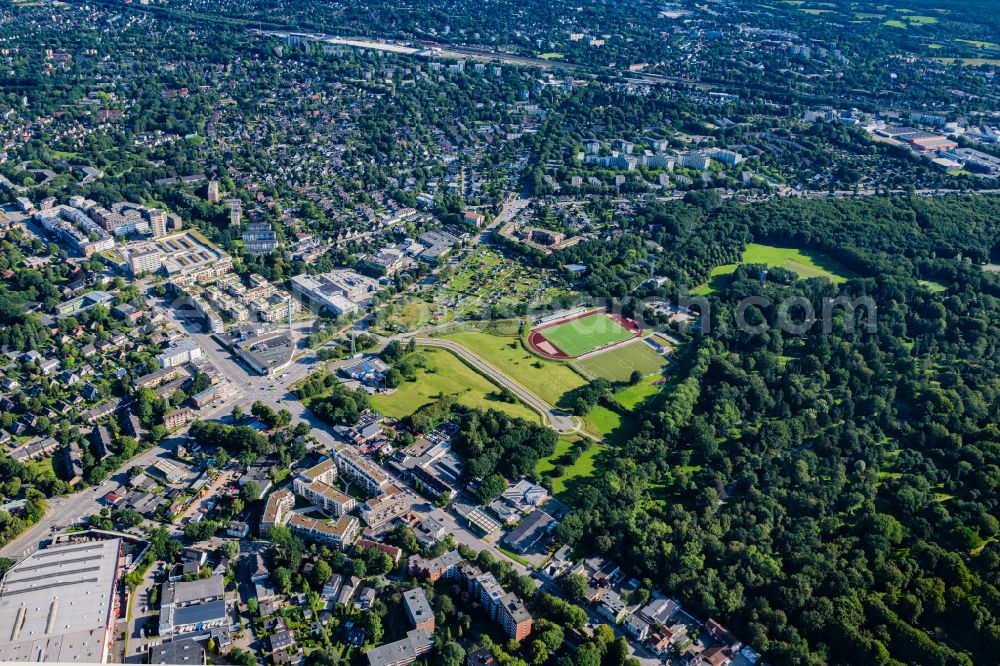 Aerial image Hamburg - Innovation park development area commercial areas Vorhornweg in Hamburg, Germany