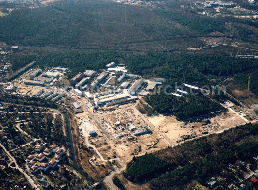 Berlin - Köpenick from above - Innovationspark Wuhlheide.