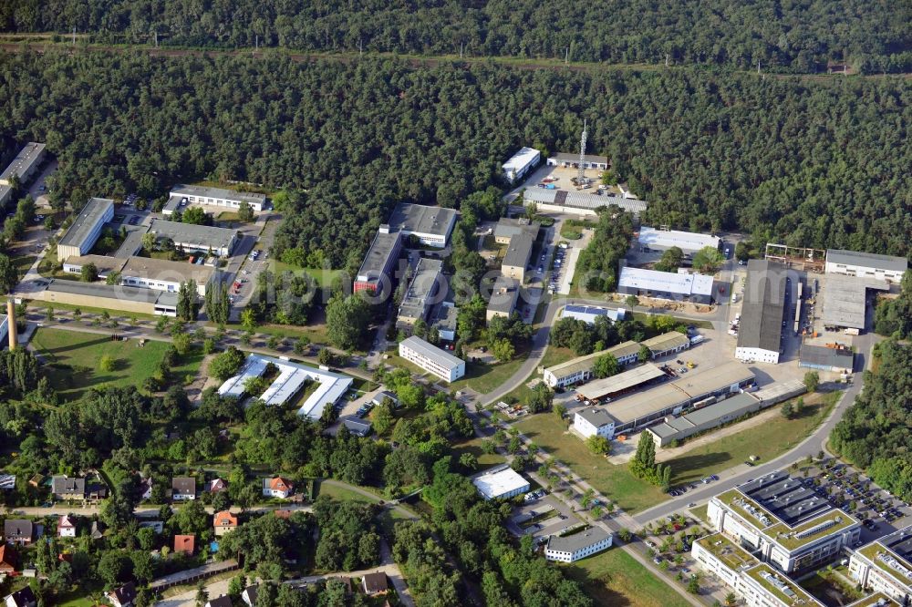 Aerial image Berlin - Commercial area Wuhlheide Innovation Park in Berlin-Koepenick