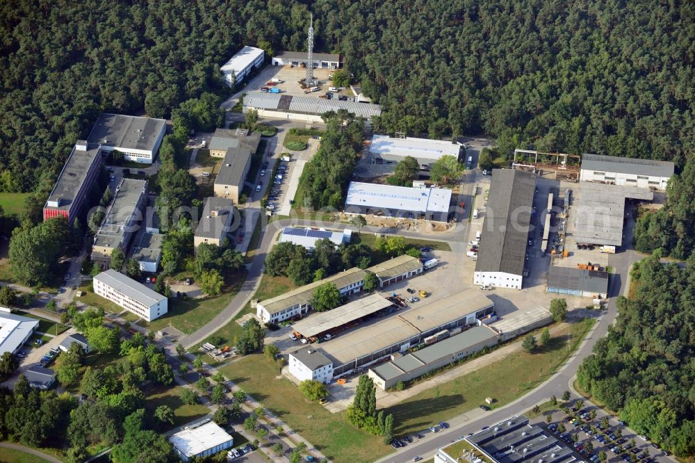 Aerial photograph Berlin - Commercial area Wuhlheide Innovation Park in Berlin-Koepenick