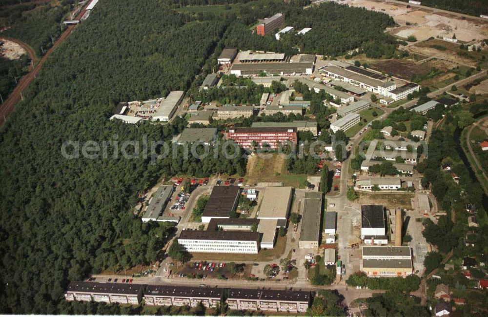 Berlin-Köpenick from above - Innovationszentrum Wuhlheide