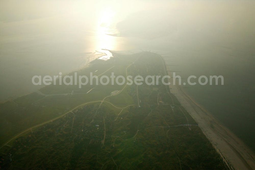 Aerial photograph Baltrum - Blick auf die Nordseeinsel Baltrum. North Sea Island Baltrum.