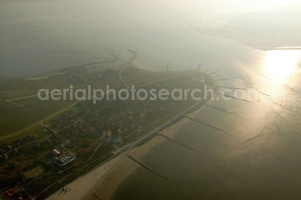 Baltrum from above - Blick auf die Nordseeinsel Baltrum. North Sea Island Baltrum.