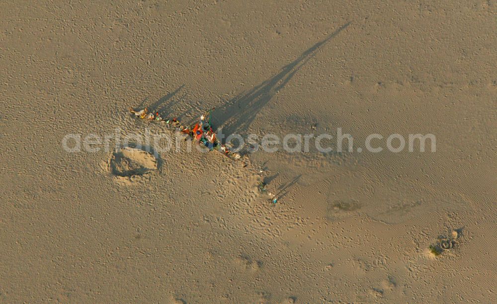 Aerial image Baltrum - Blick auf den Strand der Nordseeinsel Baltrum. North Sea Island Baltrum.