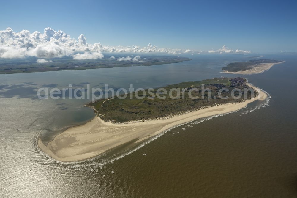 Aerial image Baltrum - Baltrum as part of the East Frisian Islands in the North Sea in Lower Saxony