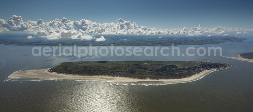 Aerial photograph Baltrum - Baltrum as part of the East Frisian Islands in the North Sea in Lower Saxony