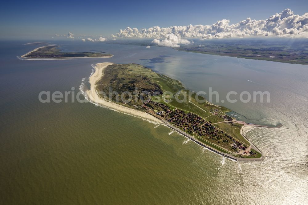 Aerial image Baltrum - Baltrum as part of the East Frisian Islands in the North Sea in Lower Saxony