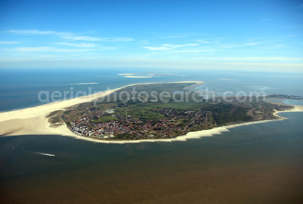 Borkum from the bird's eye view: Borkum is an island and a municipality in the Leer District in Lower Saxony, northwestern Germany