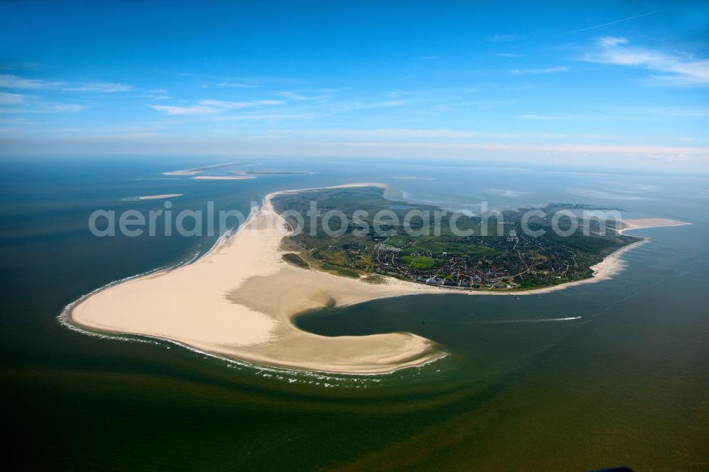 Aerial image Borkum - Borkum is an island and a municipality in the Leer District in Lower Saxony, northwestern Germany