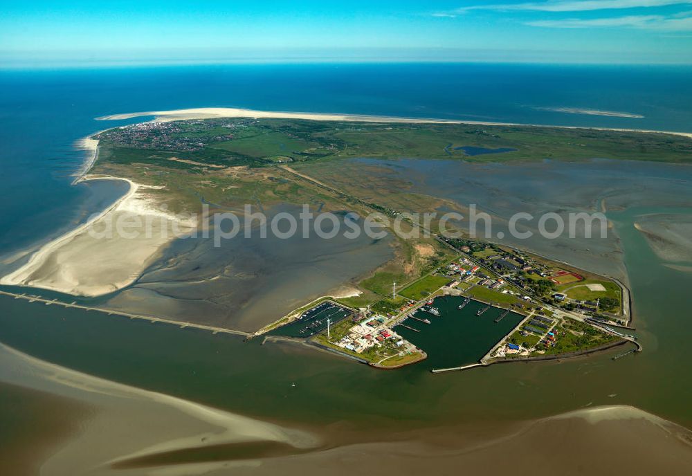 Aerial photograph Borkum - Borkum is an island and a municipality in the Leer District in Lower Saxony, northwestern Germany