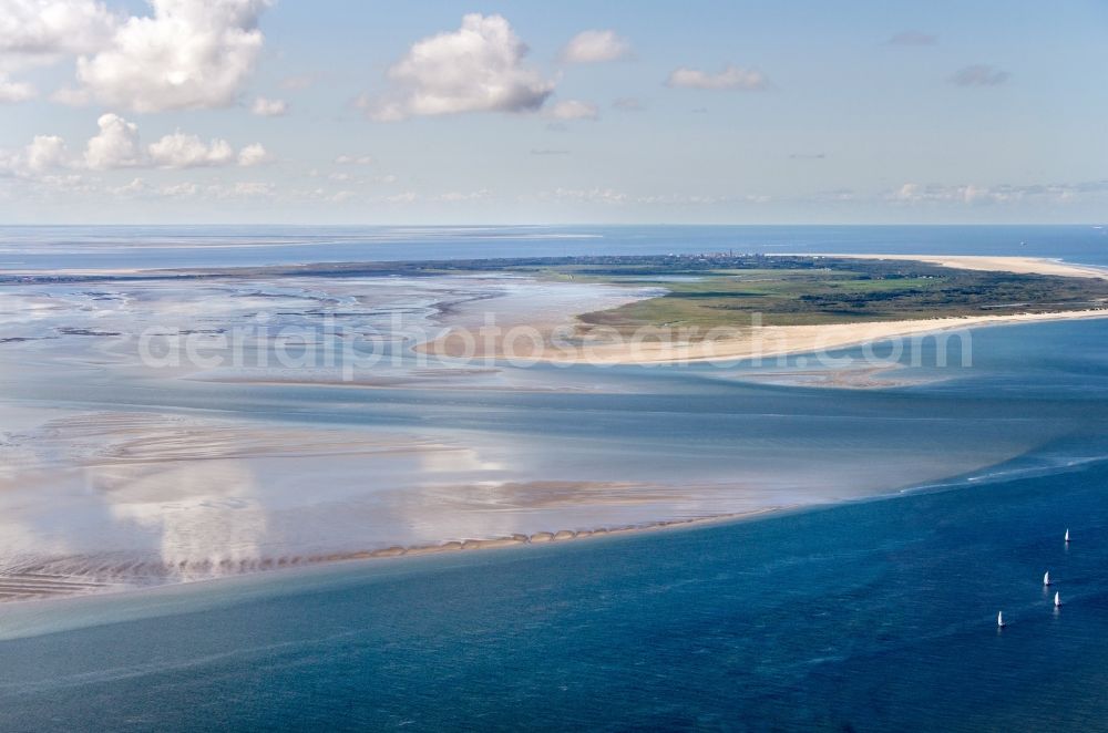 Aerial photograph Borkum - Island area Borkum with the village center in Borkum in the state Lower Saxony, Germany