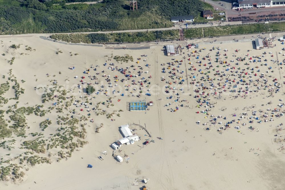 Aerial photograph Borkum - Island area Borkum with the village center in Borkum in the state Lower Saxony, Germany