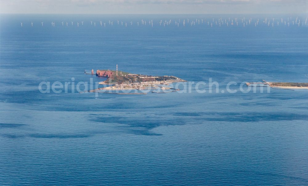 Aerial photograph Helgoland - Island and dune in Helgoland in the state Schleswig-Holstein, Germany