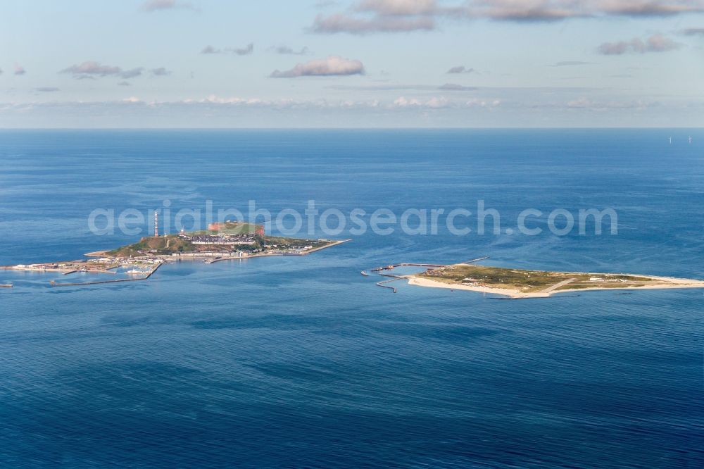 Helgoland from above - Island and dune in Helgoland in the state Schleswig-Holstein, Germany