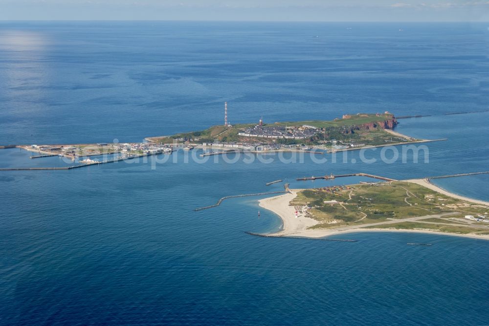 Helgoland from the bird's eye view: Island and dune in Helgoland in the state Schleswig-Holstein, Germany