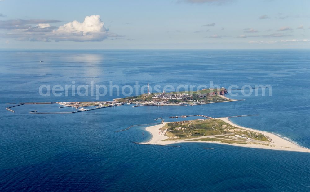 Aerial image Helgoland - Island and dune in Helgoland in the state Schleswig-Holstein, Germany