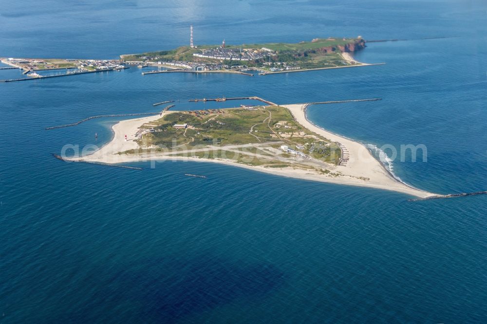 Aerial photograph Helgoland - Island and dune in Helgoland in the state Schleswig-Holstein, Germany