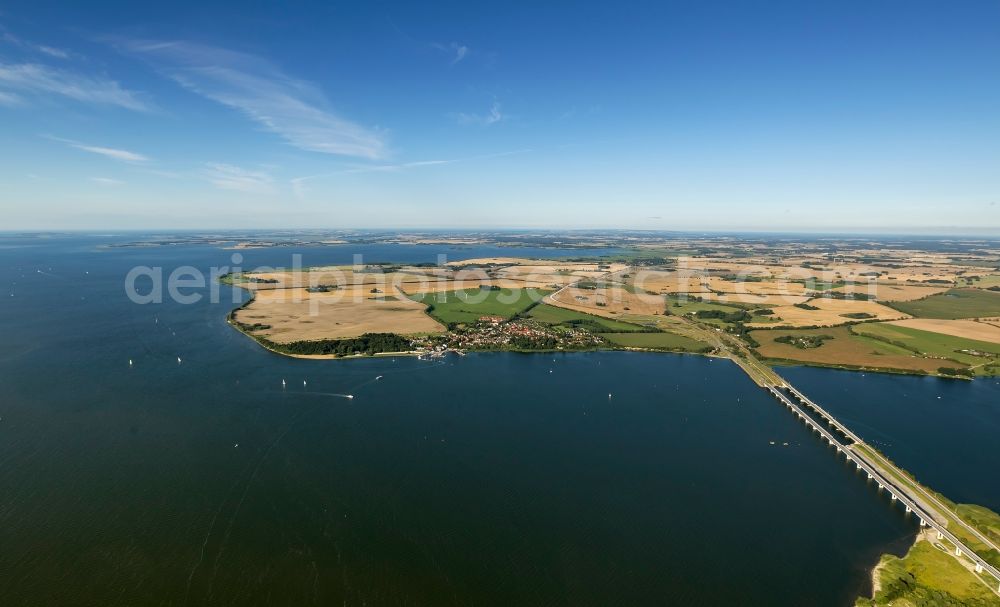 Aerial photograph Stralsund - View of the island Daenholm near Stralsund in the state Mecklenburg-West Pomerania