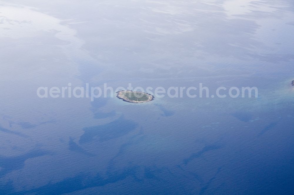 Aerial image Hvar - Island of the group of islands in the Mediterranean Pakleni at Hvar in Croatia