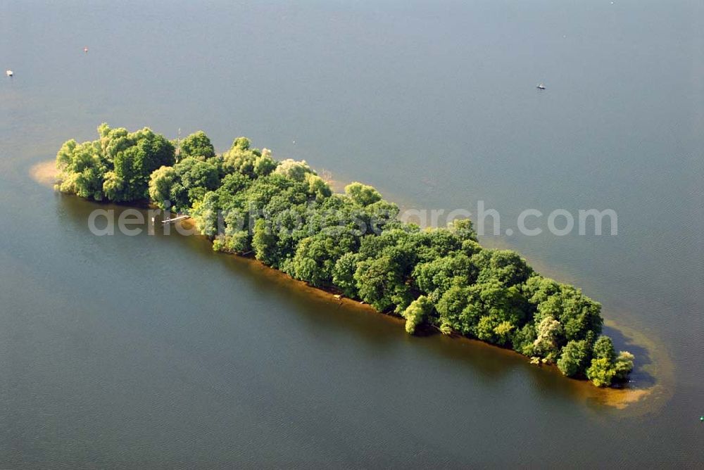 Aerial image Berlin - Blick auf die Insel Hasselwerder im Tegeler See in Reinickendorf.