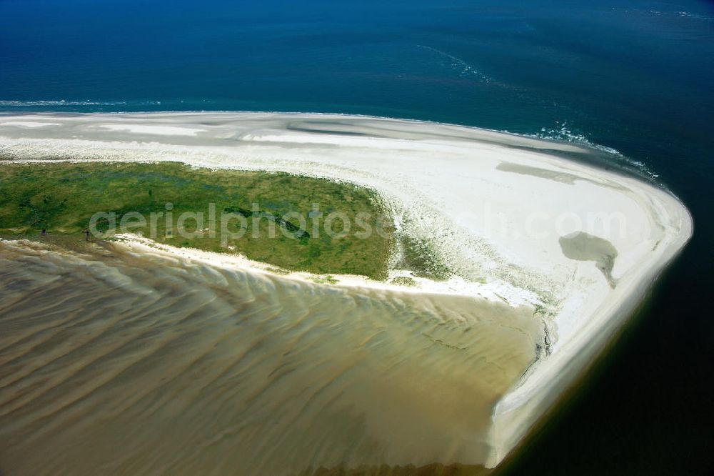 Juist from above - Juist is one of the seven inhabited East Frisian Islands at the edge of the Lower Saxon Wadden Sea in the southern North Sea