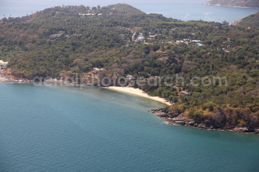 Aerial photograph Rawai - The island of Ko Kaeo Yai south of the city on the island of Phuket Rawai is located in Thailand in the Andaman Sea and is characterized by tropical vegetation, sandy beaches and forest