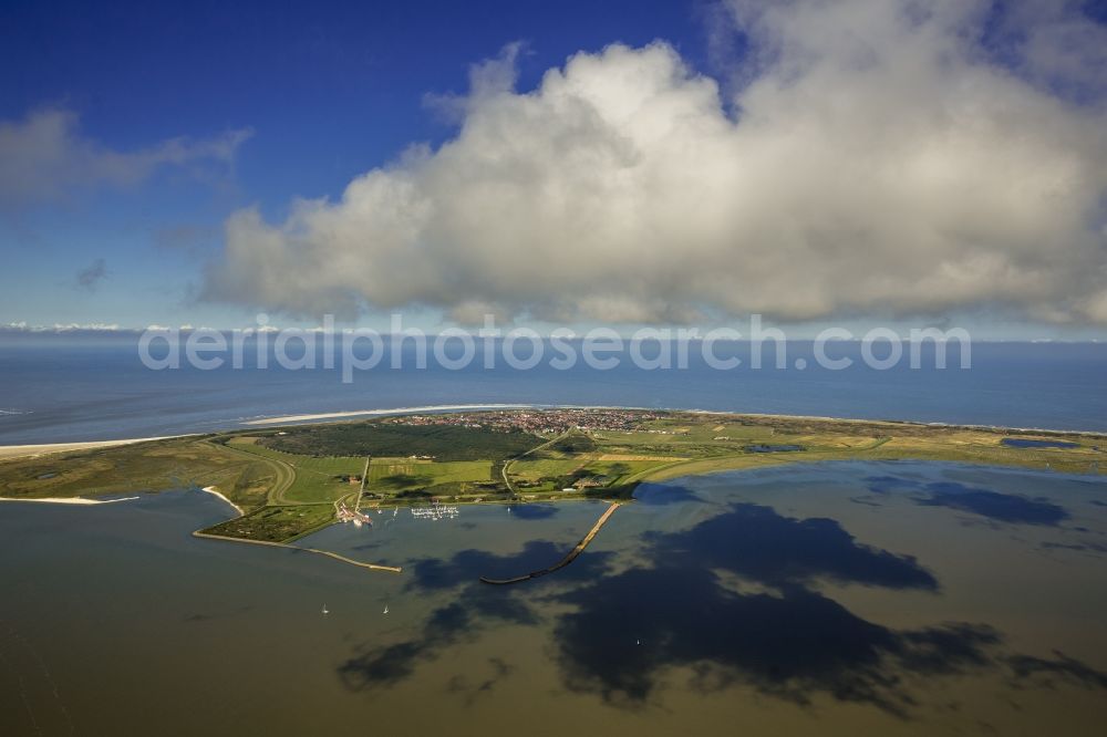 Aerial image Langeoog - Langeoog as part of the East Frisian Islands in the North Sea in Lower Saxony