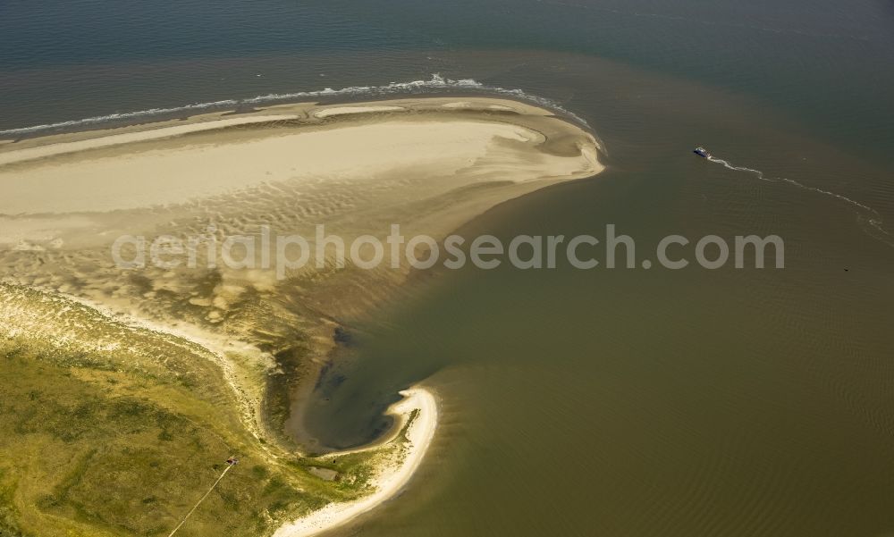 Langeoog from the bird's eye view: Langeoog as part of the East Frisian Islands in the North Sea in Lower Saxony