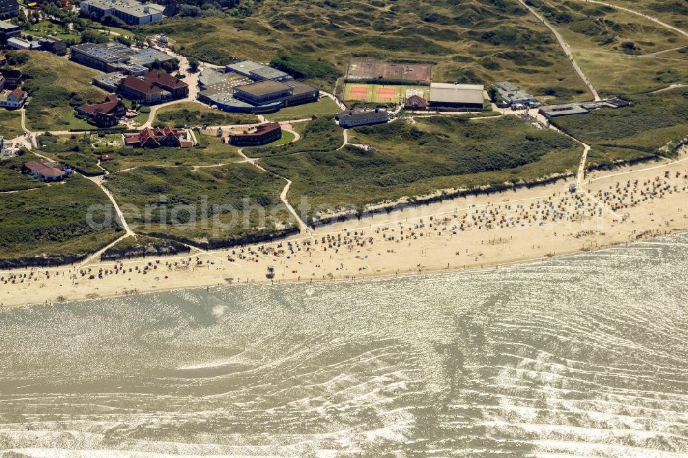 Langeoog from the bird's eye view: Langeoog as part of the East Frisian Islands in the North Sea in Lower Saxony