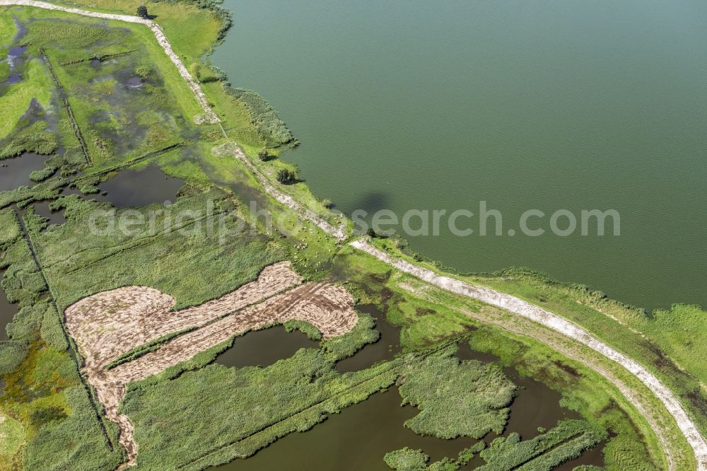 Aerial photograph Rieth - Iland Riether Werder in Rieth in the state Mecklenburg - Western Pomerania