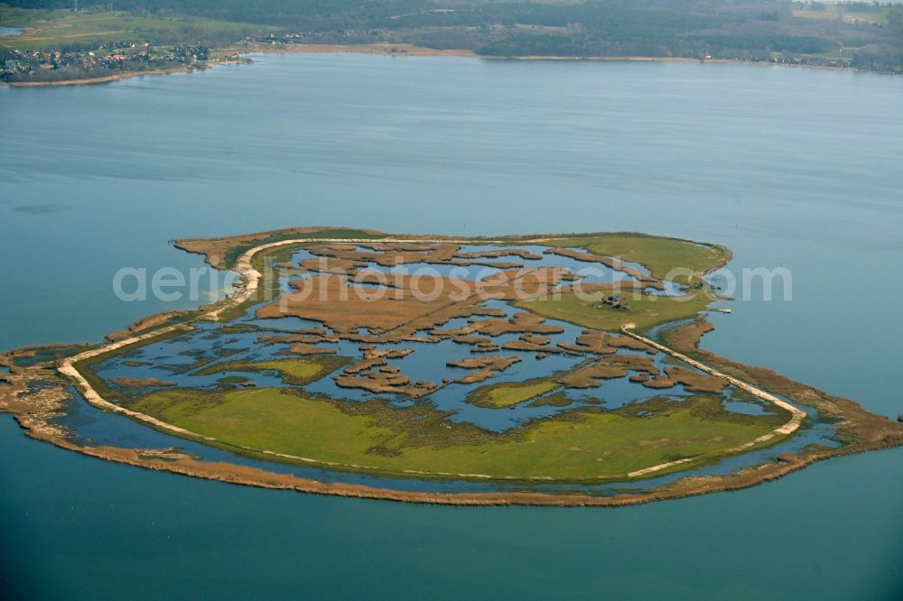 Aerial photograph Rieth - Iland Riether Werder in Rieth in the state Mecklenburg - Western Pomerania