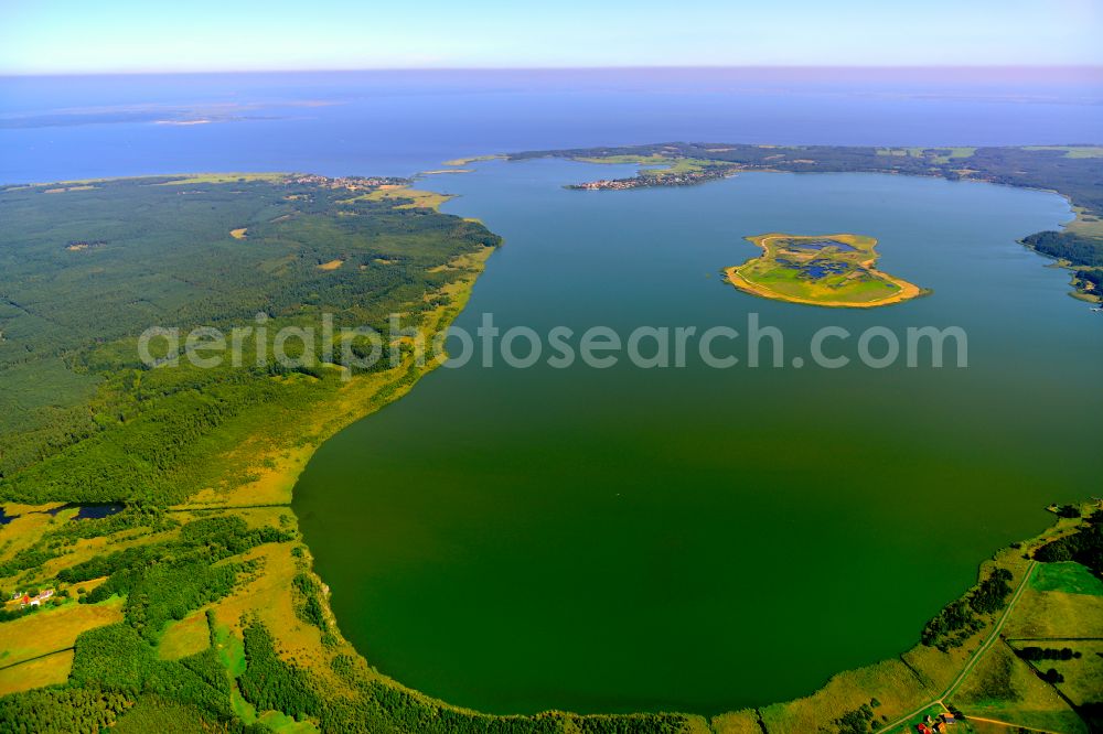 Rieth from the bird's eye view: Iland Riether Werder in Rieth in the state Mecklenburg - Western Pomerania