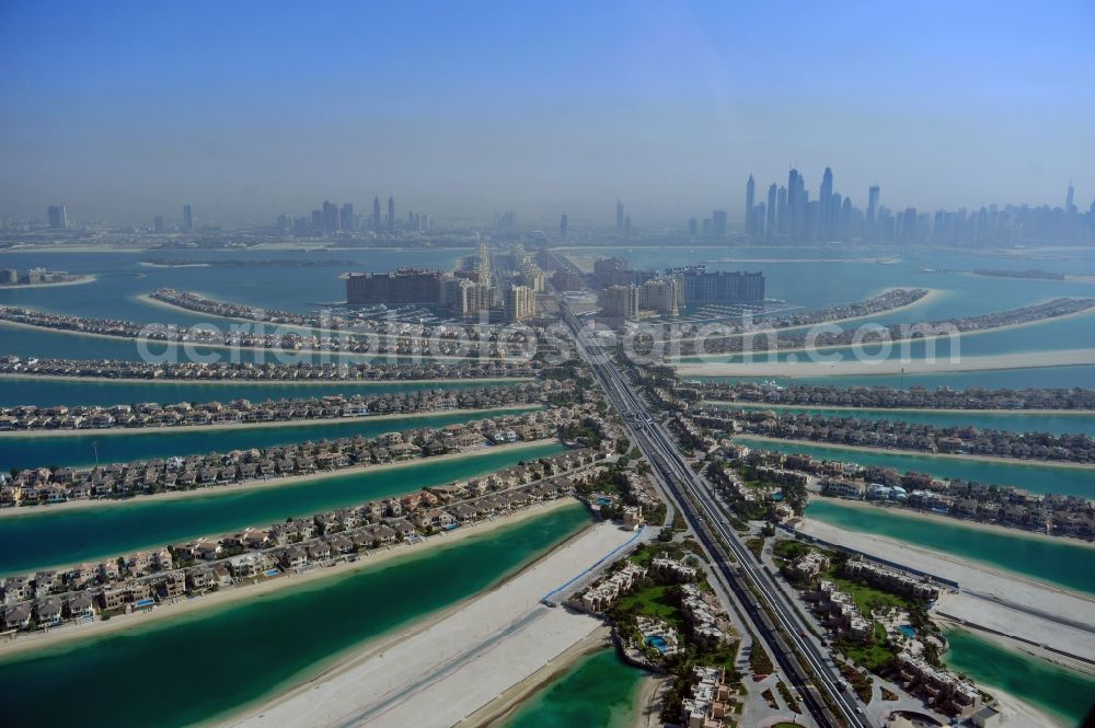 Aerial photograph Dubai - The Palm Jumeirah in Dubai in United Arab Emirates