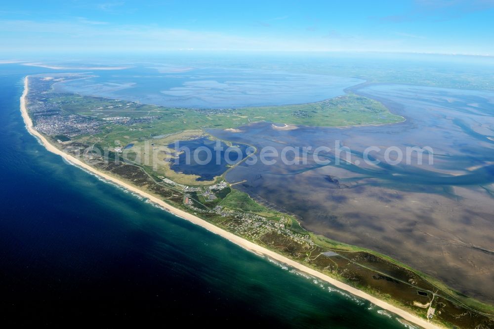 Aerial photograph Sylt - North Sea- Island Sylt in the state Schleswig-Holstein