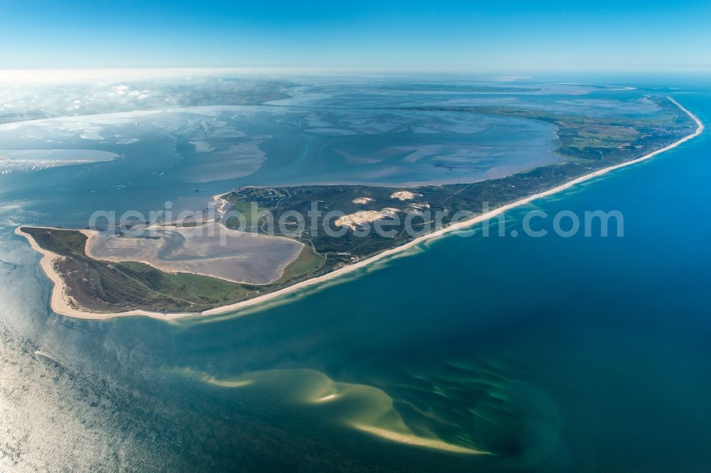 Sylt-Ost from above - North Sea- Island Sylt in the state Schleswig-Holstein