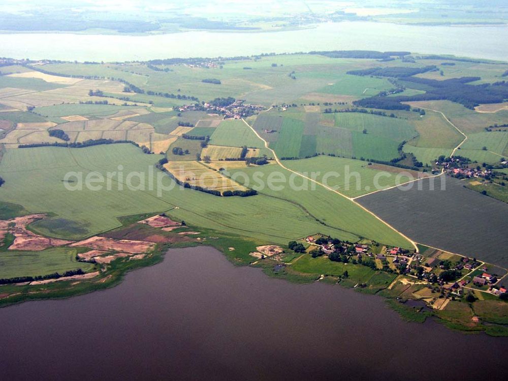 Aerial image Usedom in Mecklenburg - Vorpommern - Insel Usedom in Mecklenburg - Vorpommern an der Achterwasserseite.