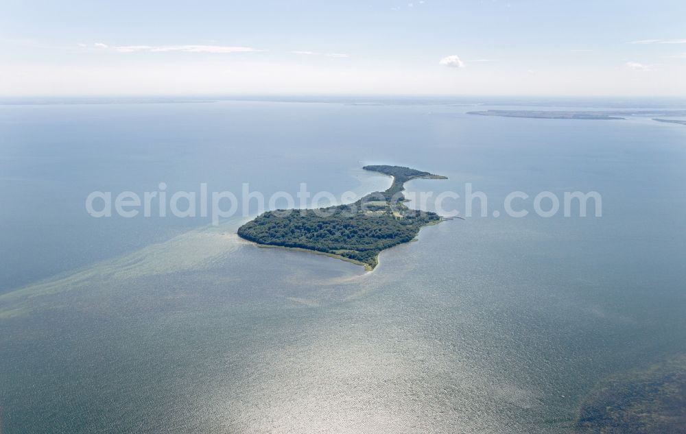 Putbus from above - Vilm on the south coast of Ruegen in Mecklenburg-Vorpommern