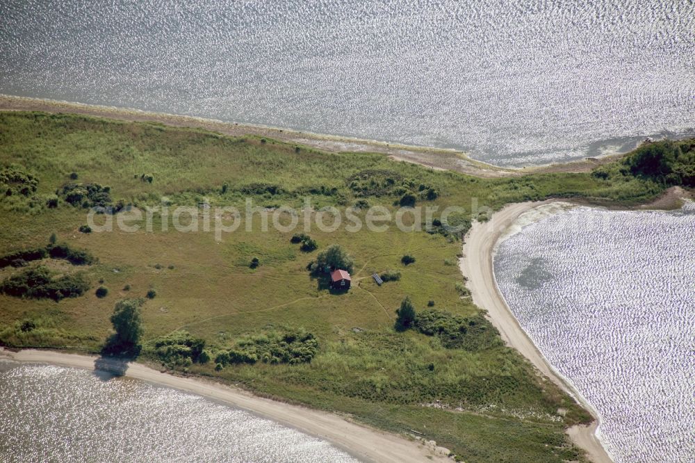 Wismar from the bird's eye view: Island whale before the Baltic coast of Wismar in Mecklenburg - Western Pomerania