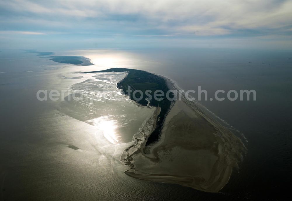 Wangerooge from the bird's eye view: Wangerooge is one of the East Frisian Islands. It is also a municipality in the district of Friesland in Lower Saxony in Germany