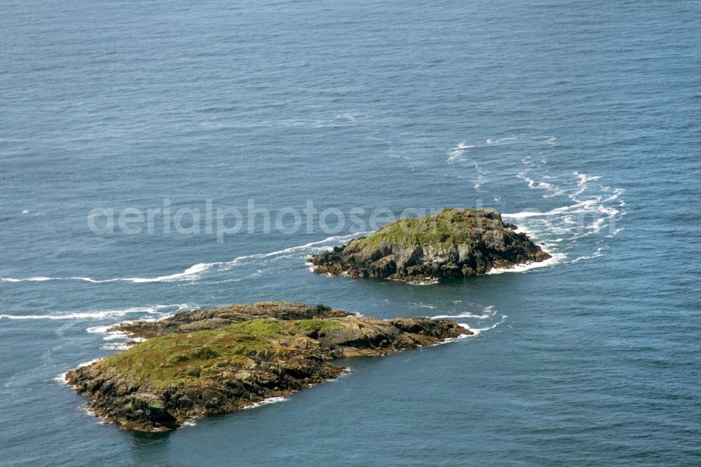 Aerial image Mull - View of islands of the Inner Hebrides in the district of Argyll and Bute in Scotland