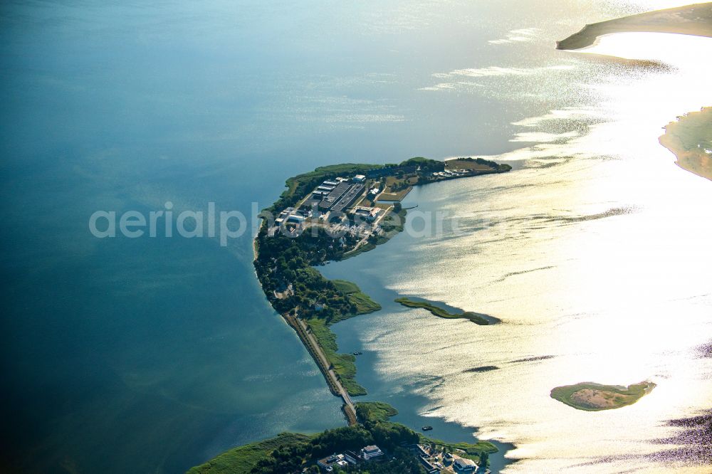 Riems from the bird's eye view: Building complex of the institute Friedrich-Loeffler-Institutes FLI in Riems on the Baltic Sea in the state Mecklenburg - Western Pomerania, Germany