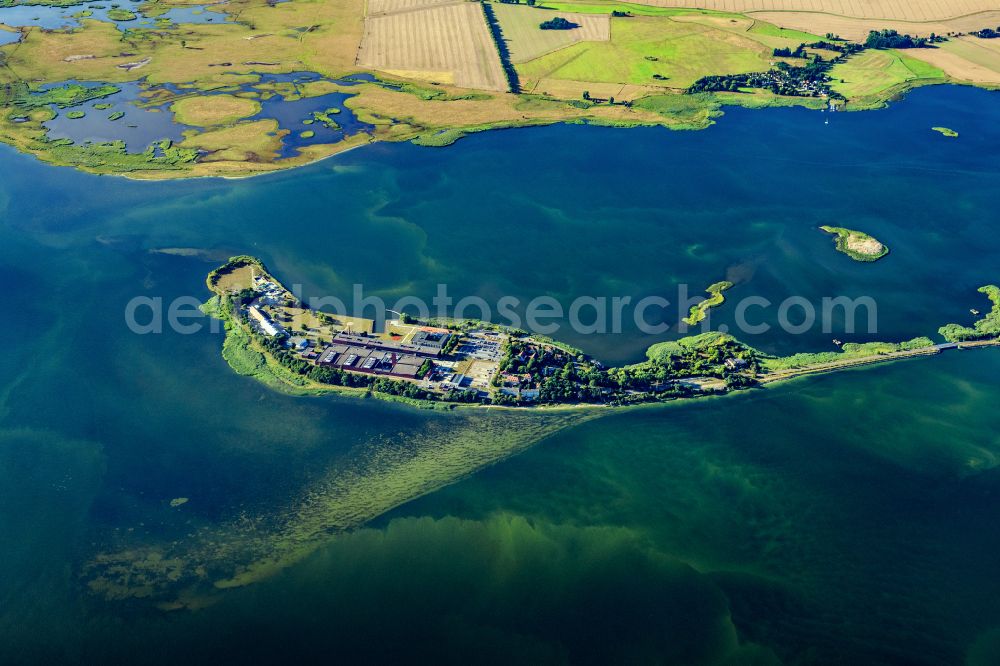 Riems from above - Building complex of the institute Friedrich-Loeffler-Institutes FLI in Riems on the Baltic Sea in the state Mecklenburg - Western Pomerania, Germany