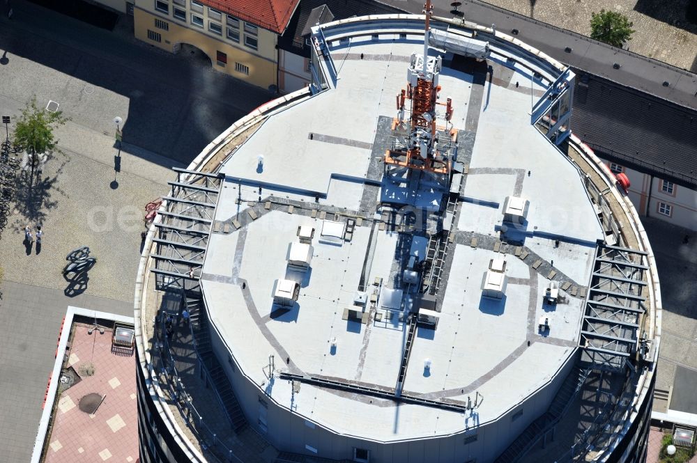 Jena from above - View of the Intershop Tower in Jena in Thuringia