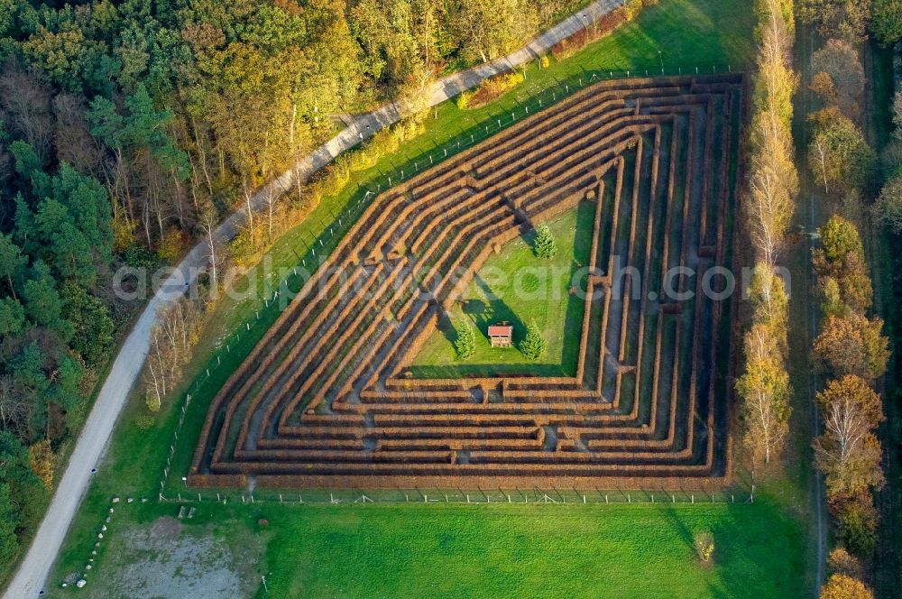 Aerial photograph Dargun - View of the labyrinth in Dargun in the state Mecklenburg-West Pomerania