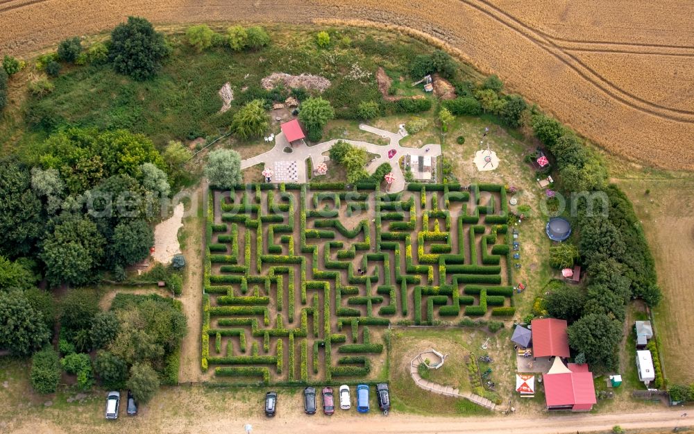 Bollewick from the bird's eye view: Maze - Labyrinth Bollewick Bollewick in Mecklenburg-Vorpommern