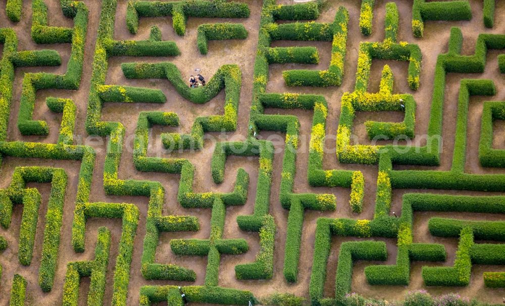 Bollewick from the bird's eye view: Maze - Labyrinth Bollewick Bollewick in Mecklenburg-Vorpommern