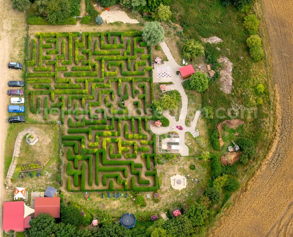 Aerial image Bollewick - Maze - Labyrinth Bollewick Bollewick in Mecklenburg-Vorpommern