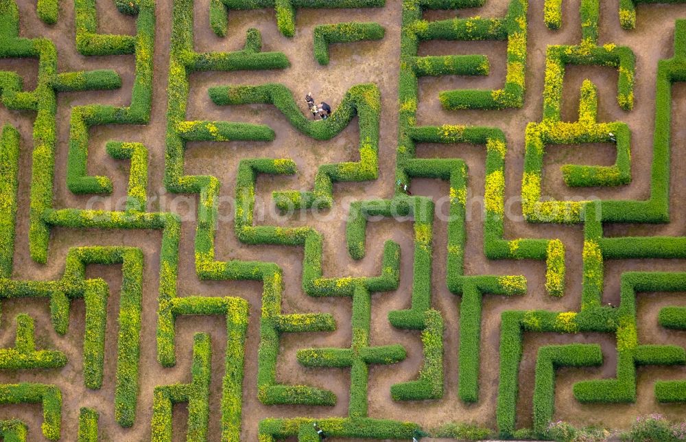 Aerial photograph Bollewick - Maze - Labyrinth Bollewick Bollewick in Mecklenburg-Vorpommern