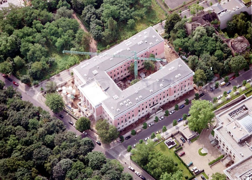 Aerial photograph Berlin - Tiergarten - 